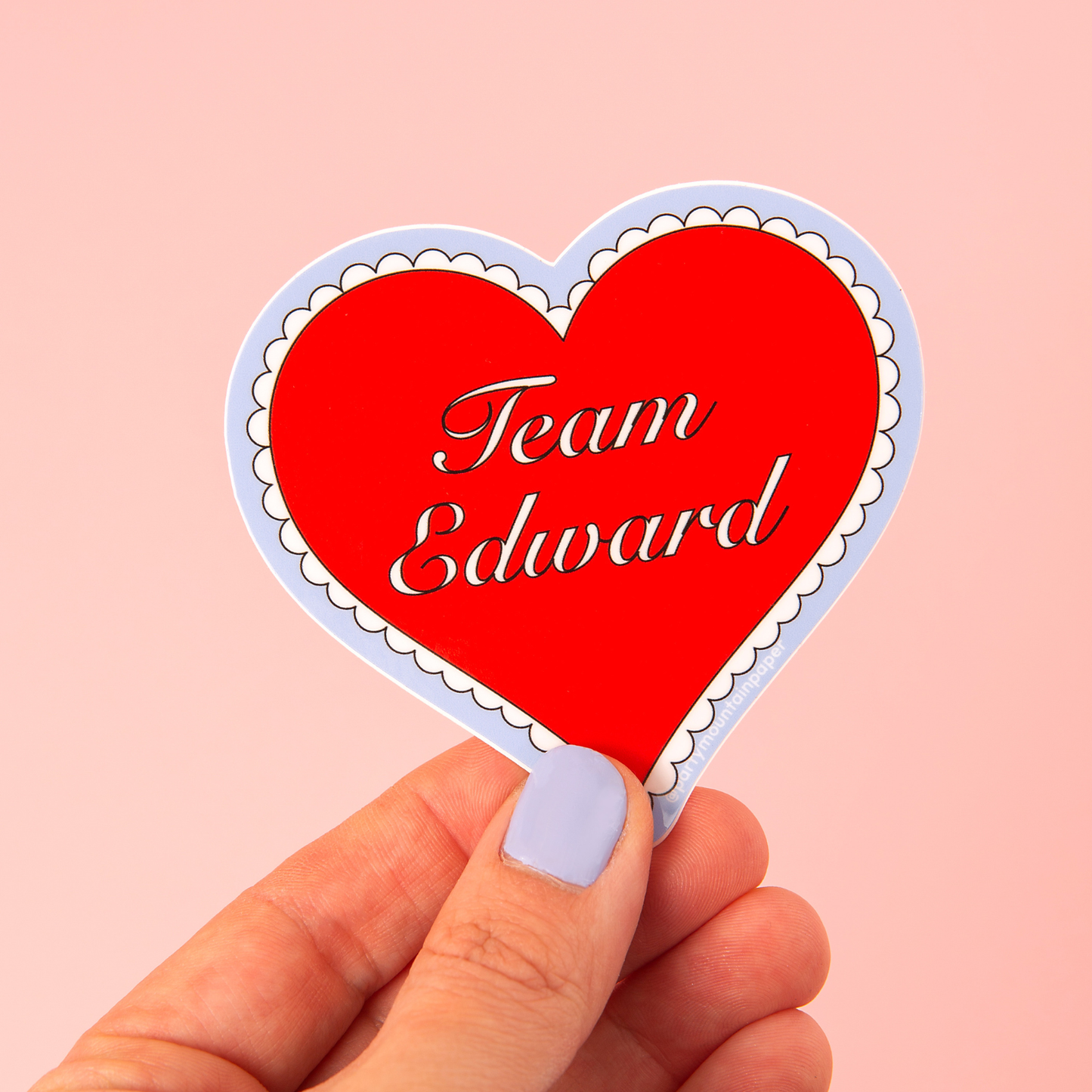 Team Edward Heart Sticker