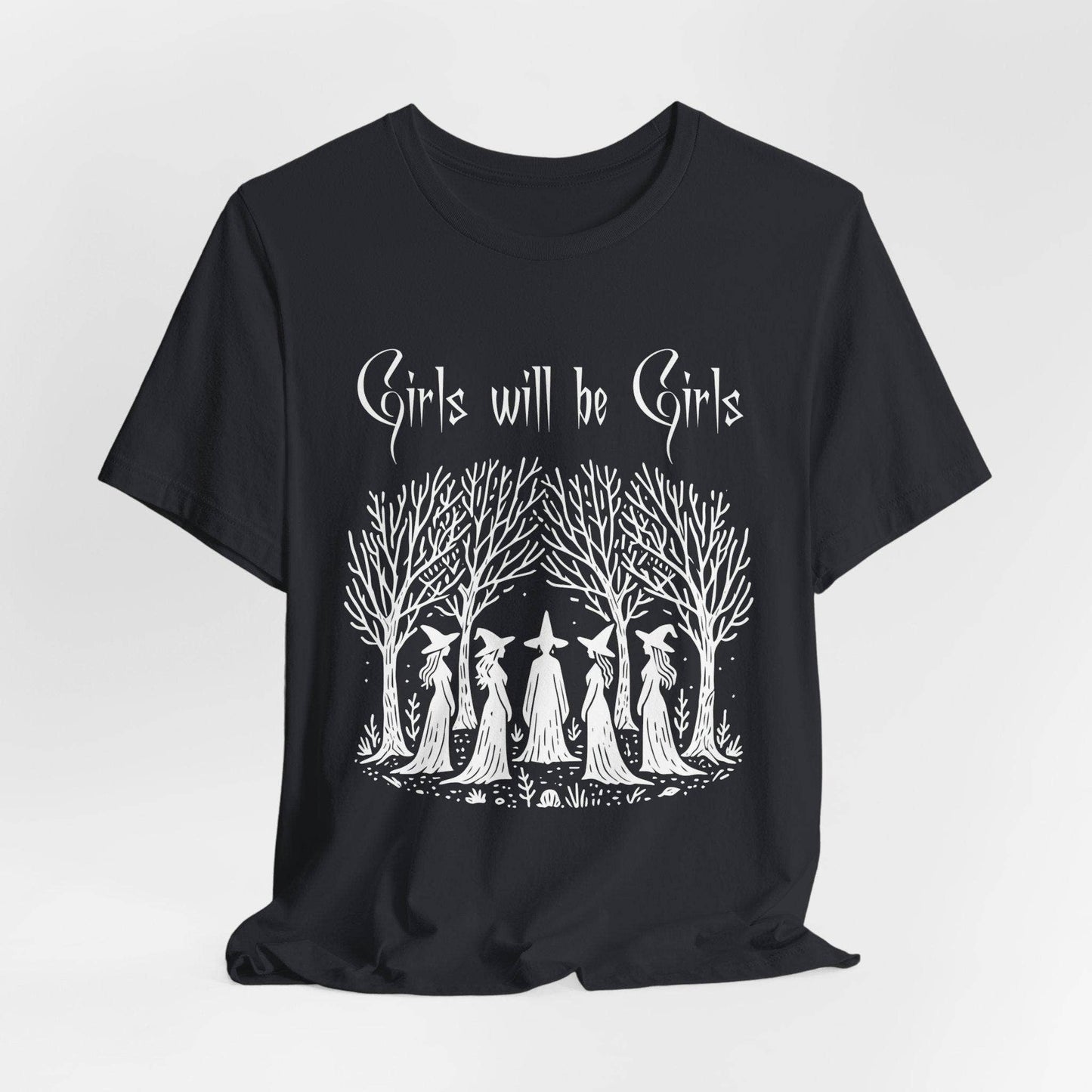 Girls Will Be Girls Shirt, Witch Circle T-Shirt, Halloween