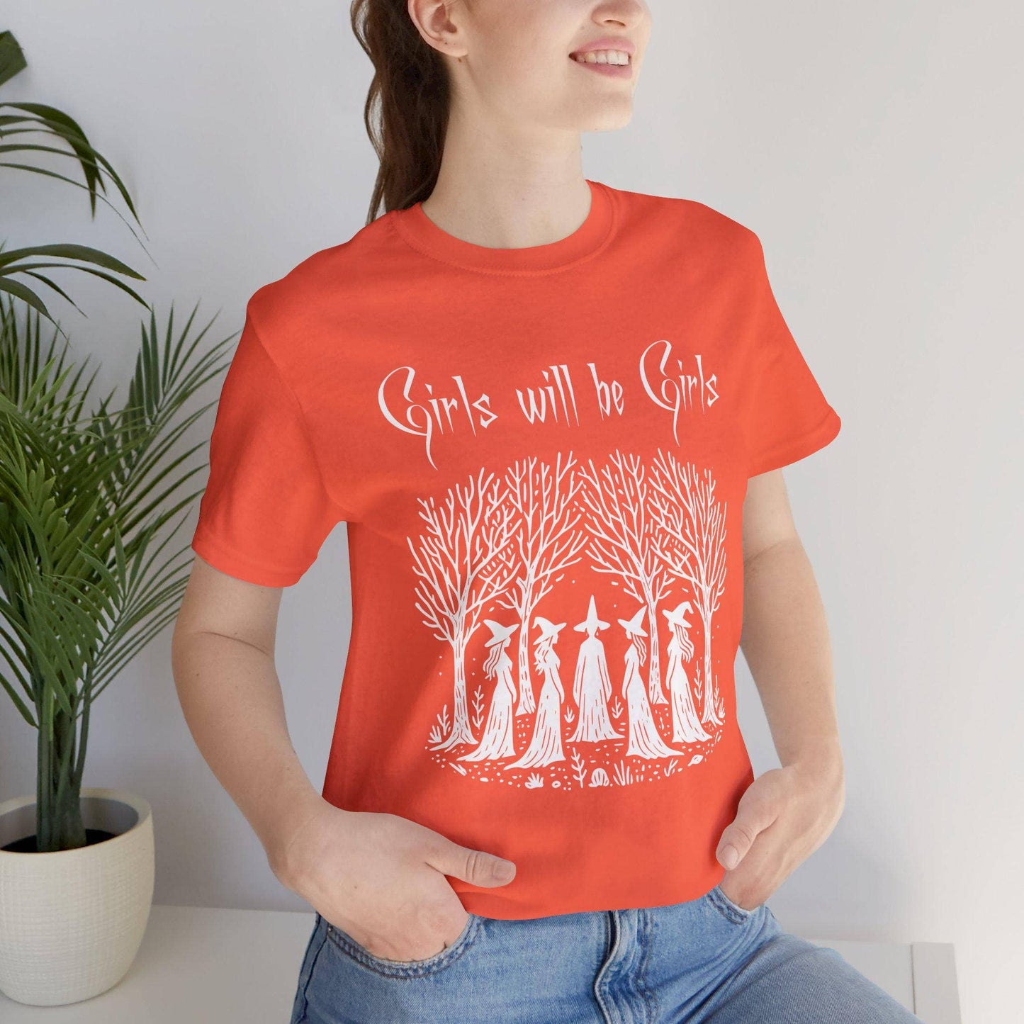 Girls Will Be Girls Shirt, Witch Circle T-Shirt, Halloween