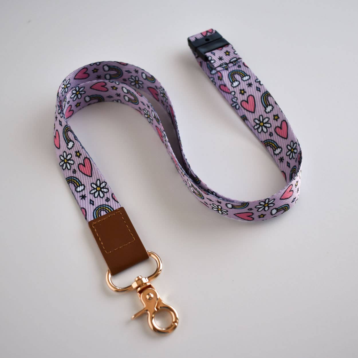 Rainbow Pattern Lanyard