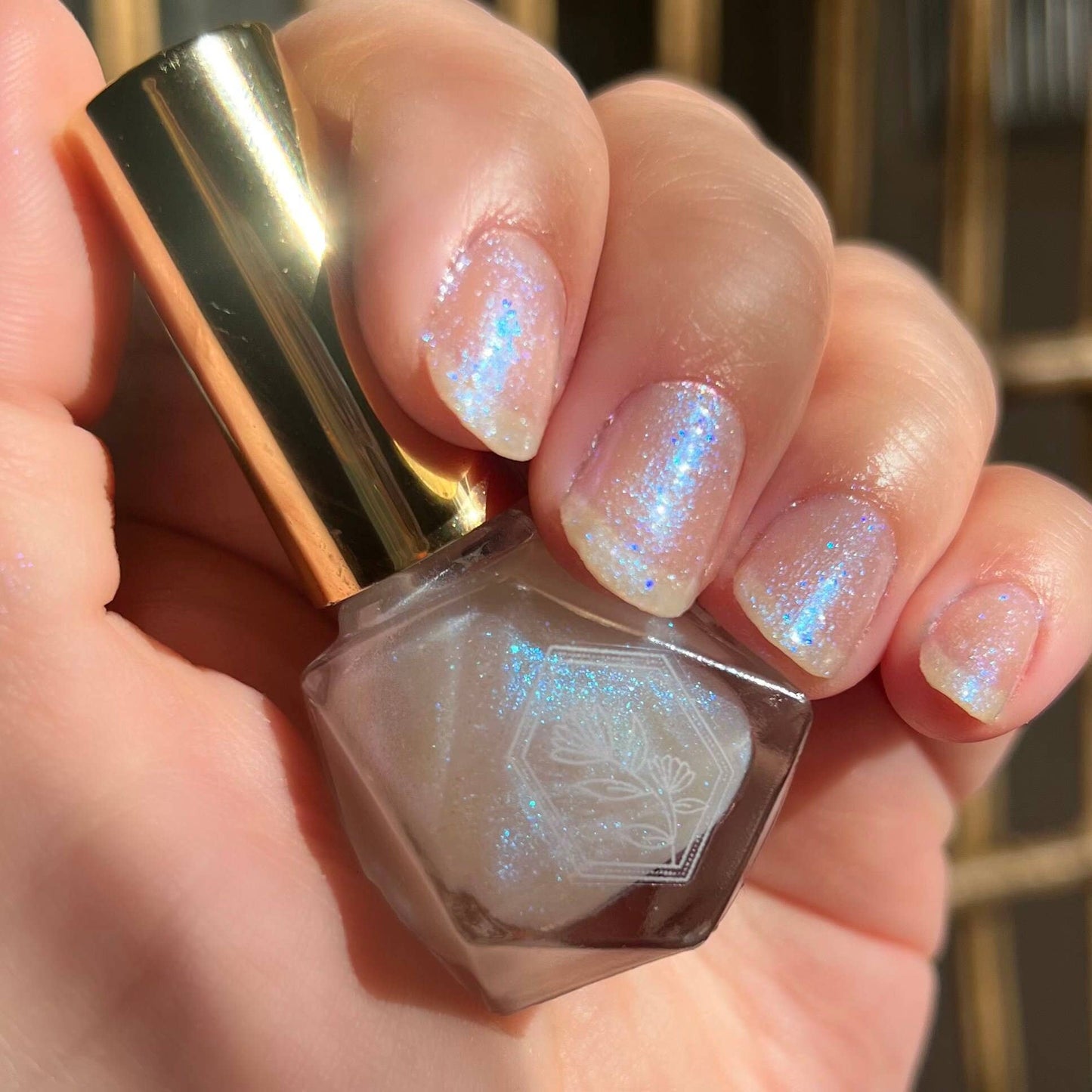 Mystic Nebula - Vibrant Blue Glitter Topper - Nail Polish