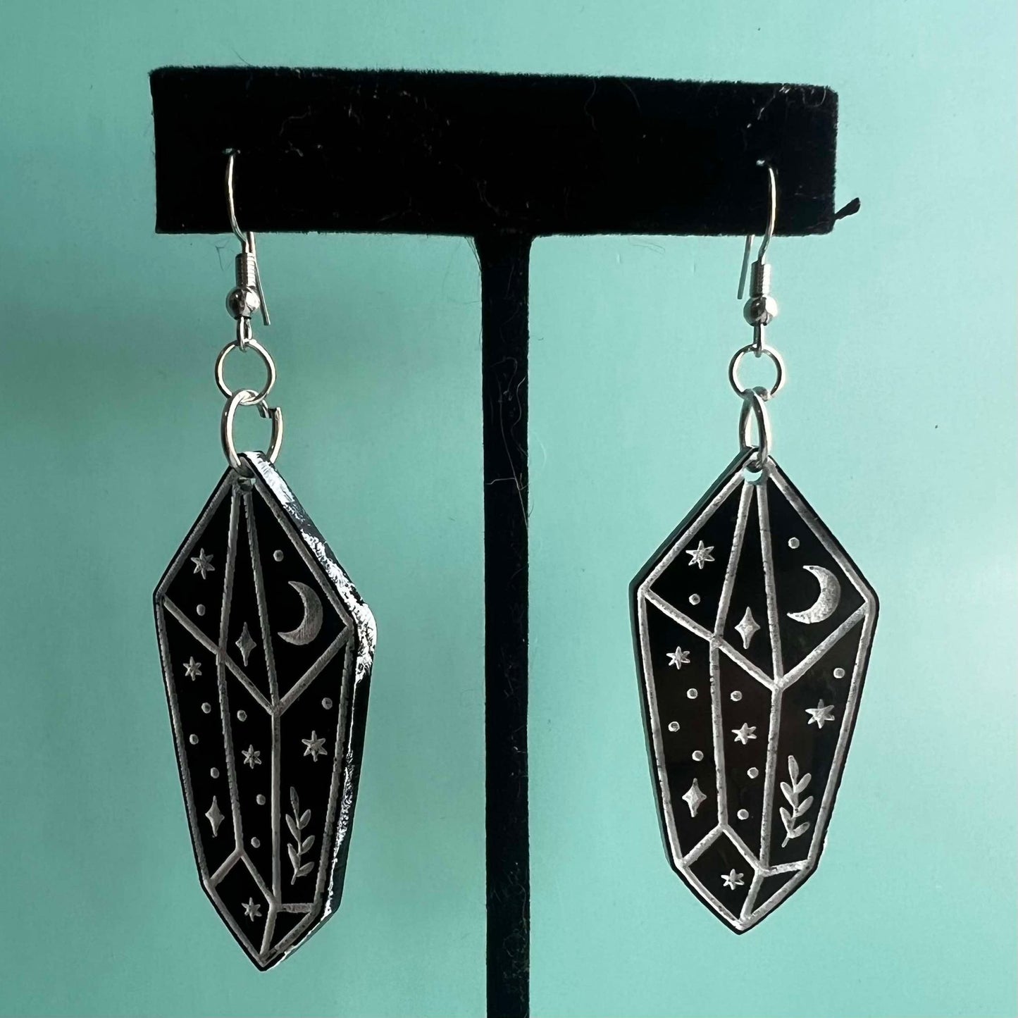 Dark Crystal Earrings