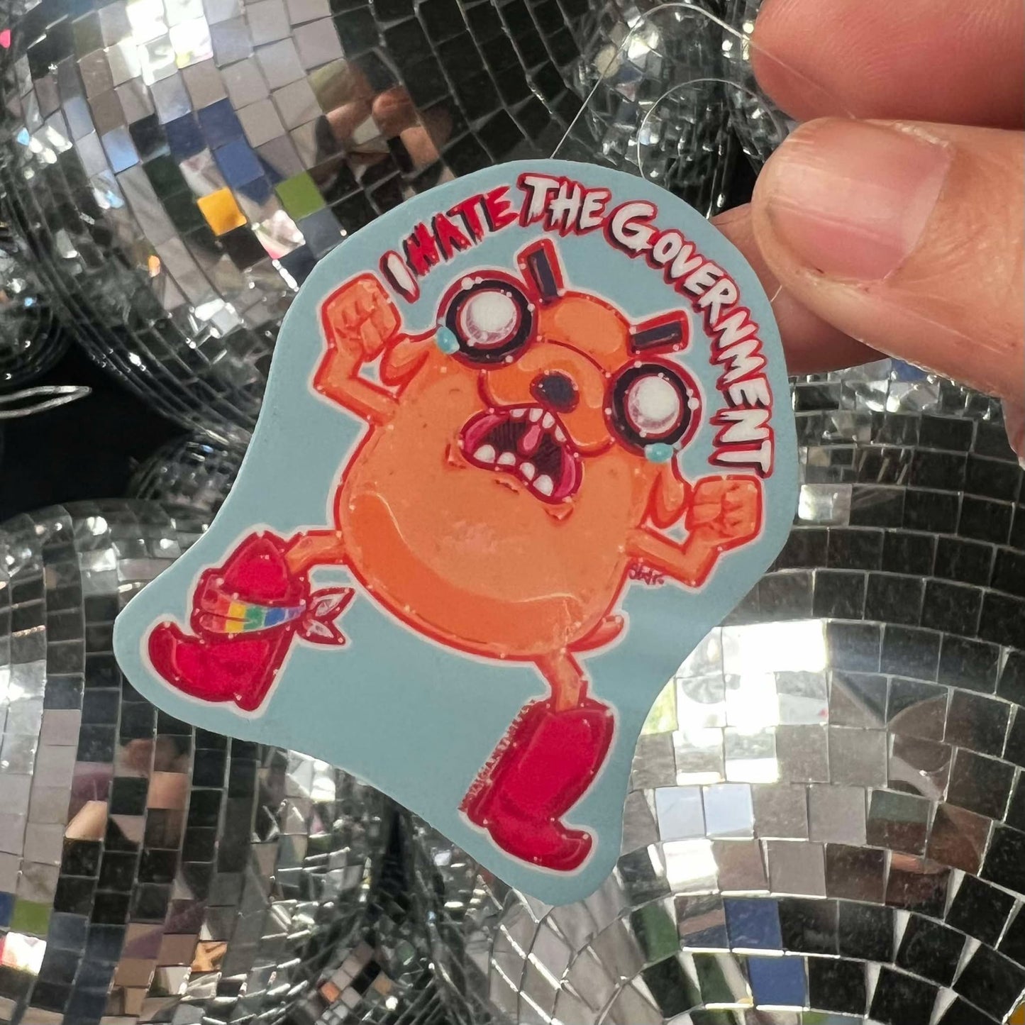 I Hate The Government Sticker