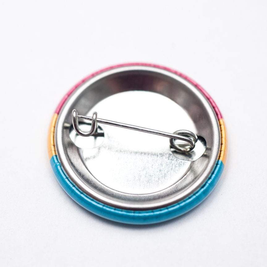 Pansexual pride flag LGBTQ+ pin / button