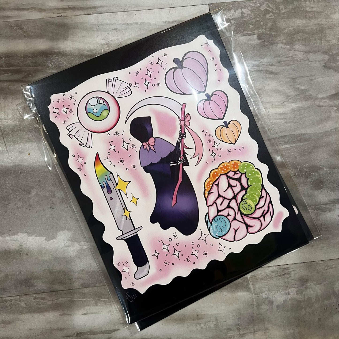 Hallocutie Flash Print
