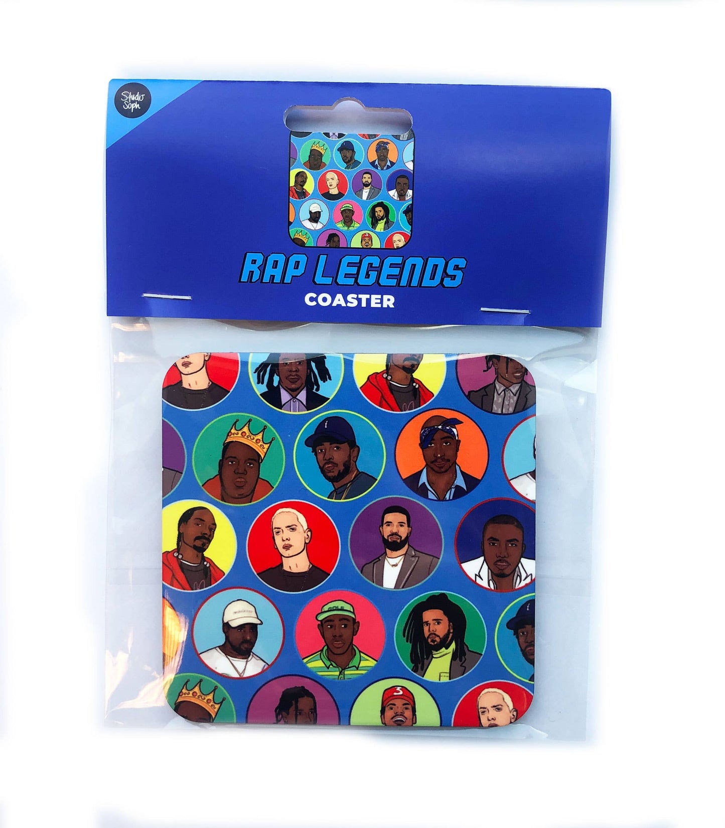 Rap Legends Square Coaster