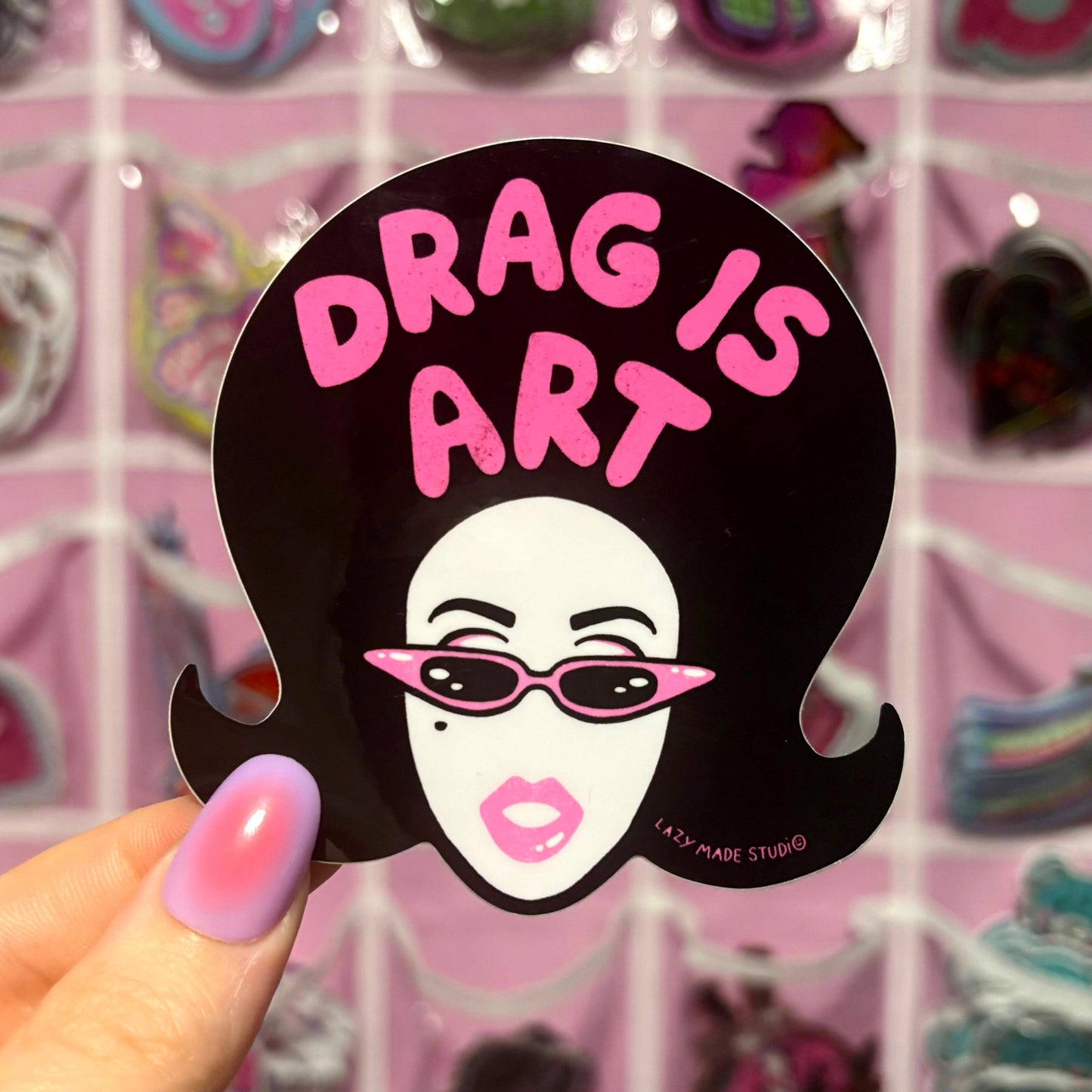 Drag is Art Waterproof Sticker