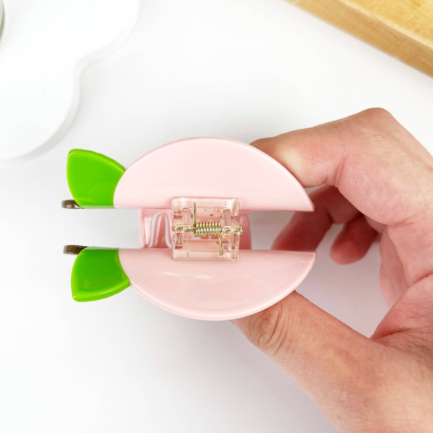 Peach Fruit Hair Clip