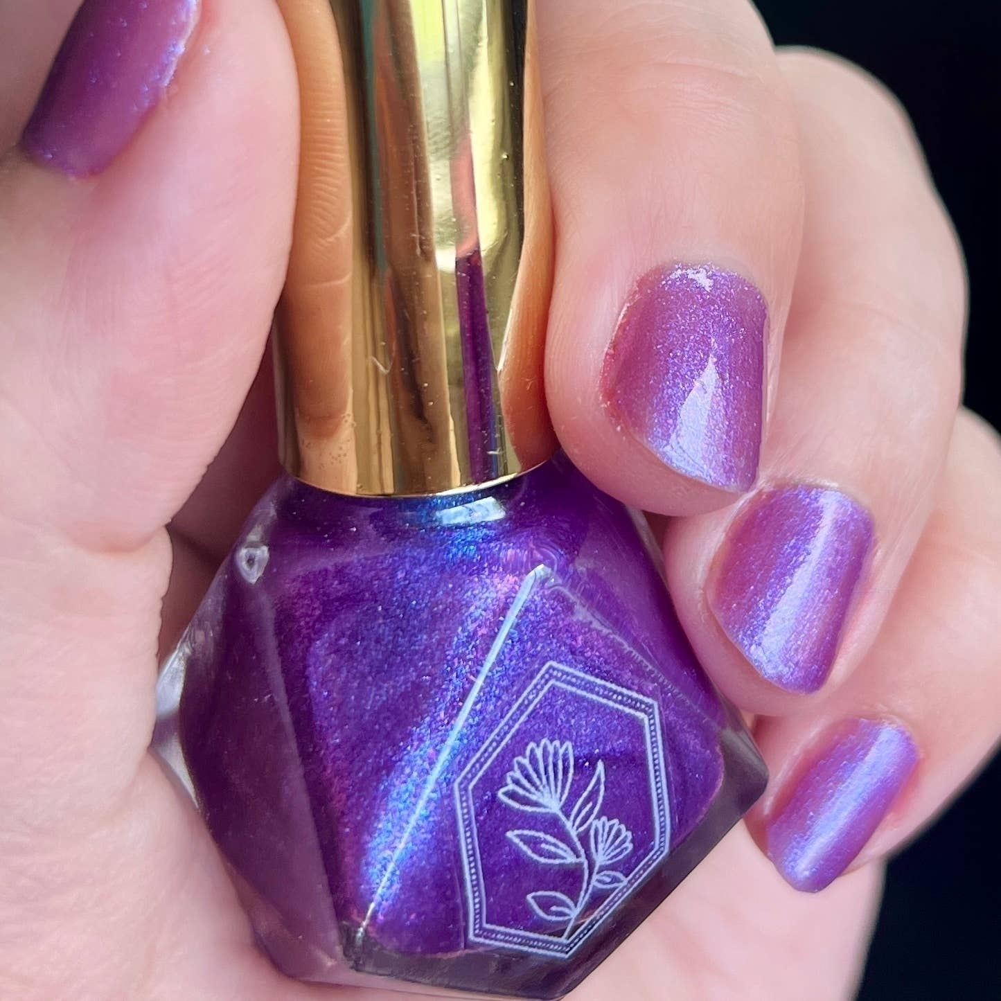 Enchanted - Enchanting Glowing Purple Nail Polish