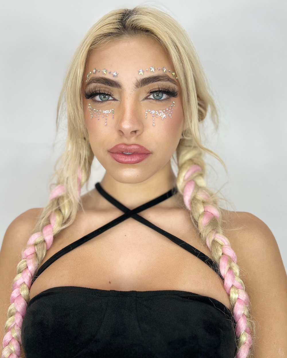 Crystal Visions - Iridescent Star Face Jewel Sticker