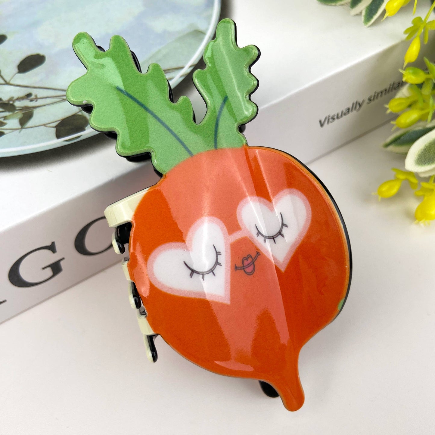 Cartoon fruit hair clips