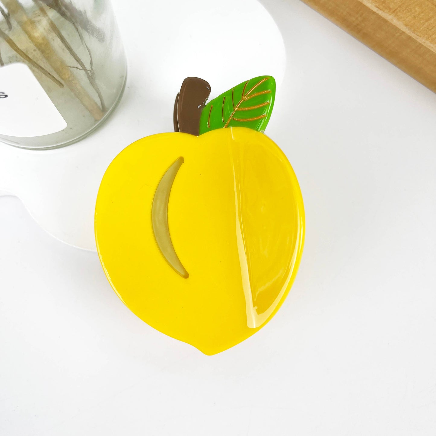 Peach Fruit Hair Clip