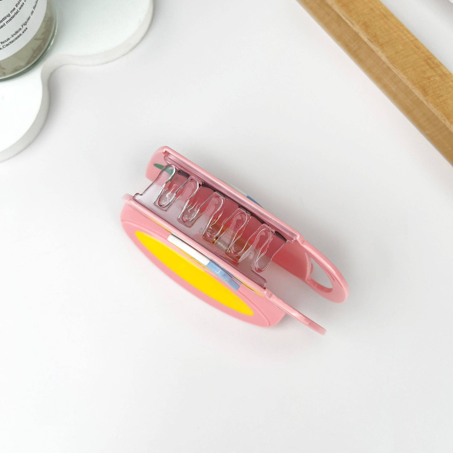 Bird teacup hair claw, unicorn hair clip