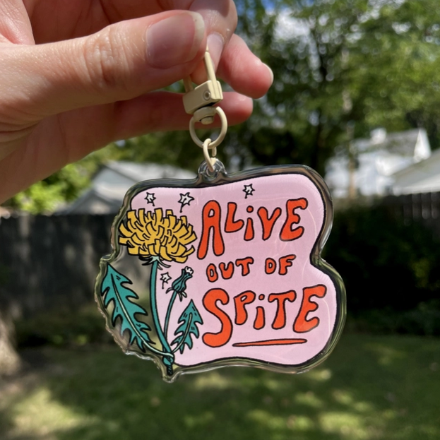 Alive Out of Spite Keychain