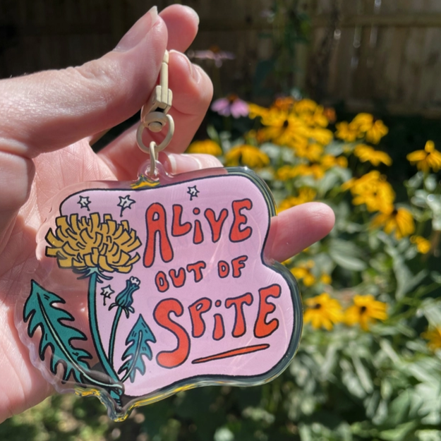 Alive Out of Spite Keychain