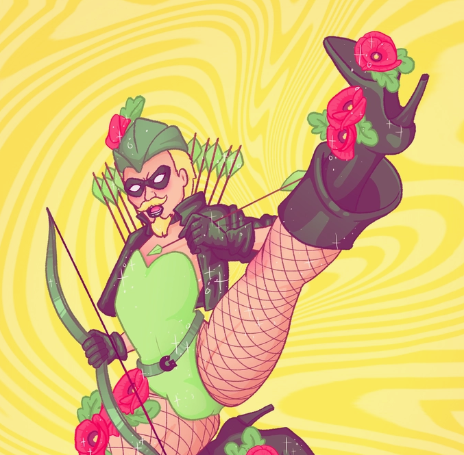 "Green Canary" 8 X 10 Inch Art Print