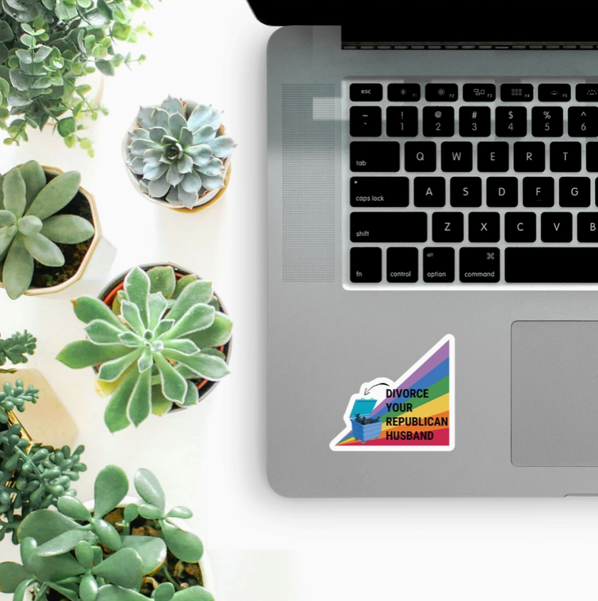 Divorce Your Republican Husband Sticker