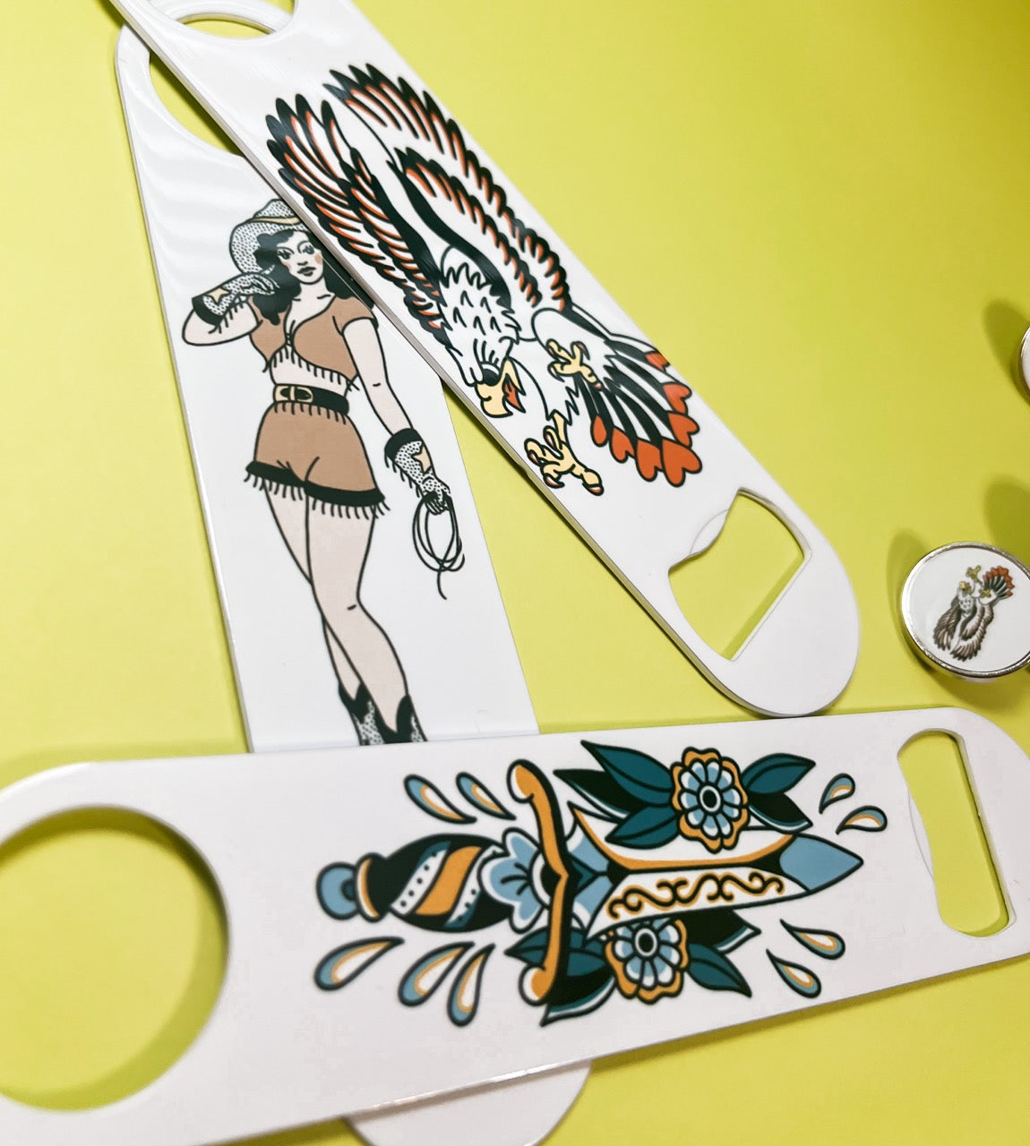 Traditional Tattoo Bottle Openers