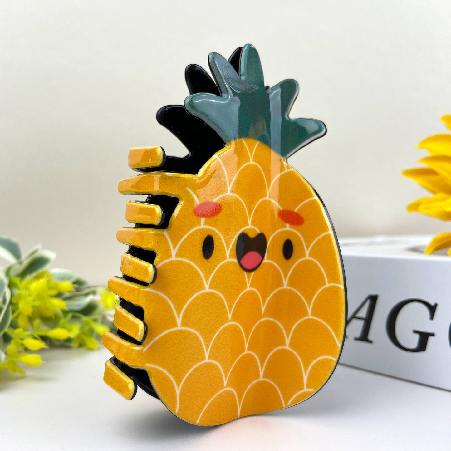 Cartoon fruit hair clips