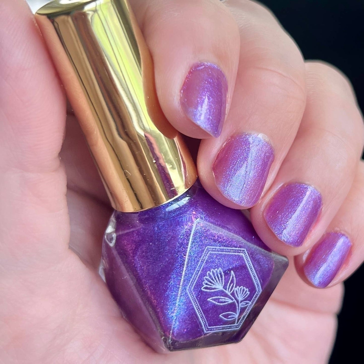 Enchanted - Enchanting Glowing Purple Nail Polish