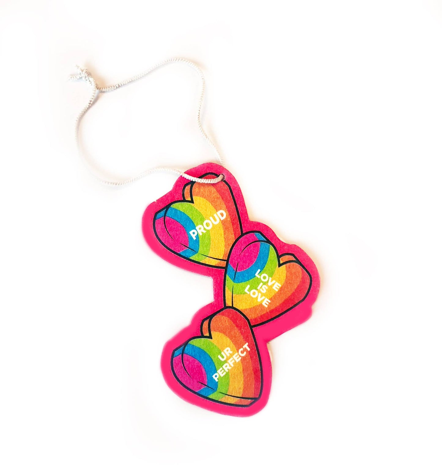 Proud Rainbow Hearts Air Freshener
