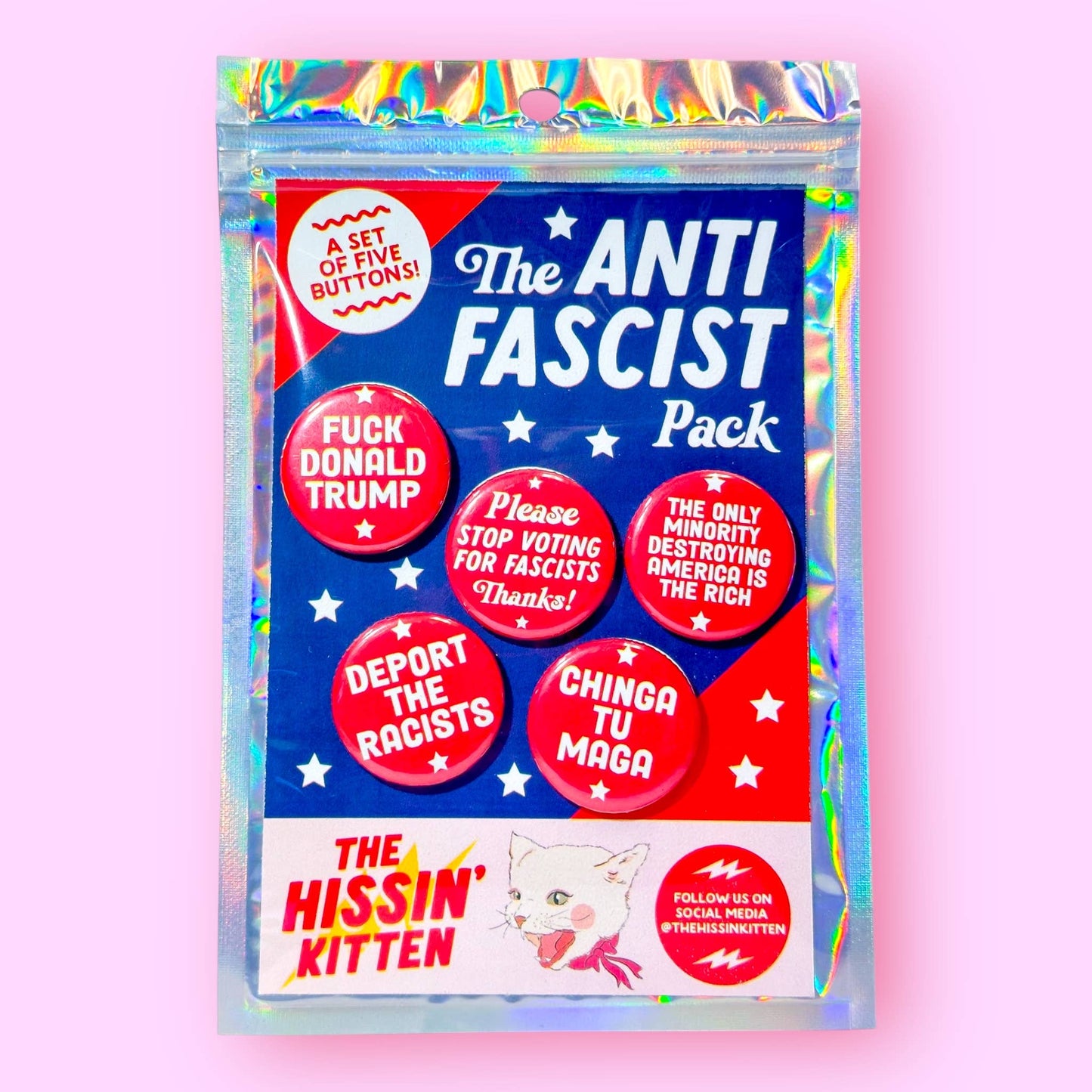 The Anti Fascist Button Pack