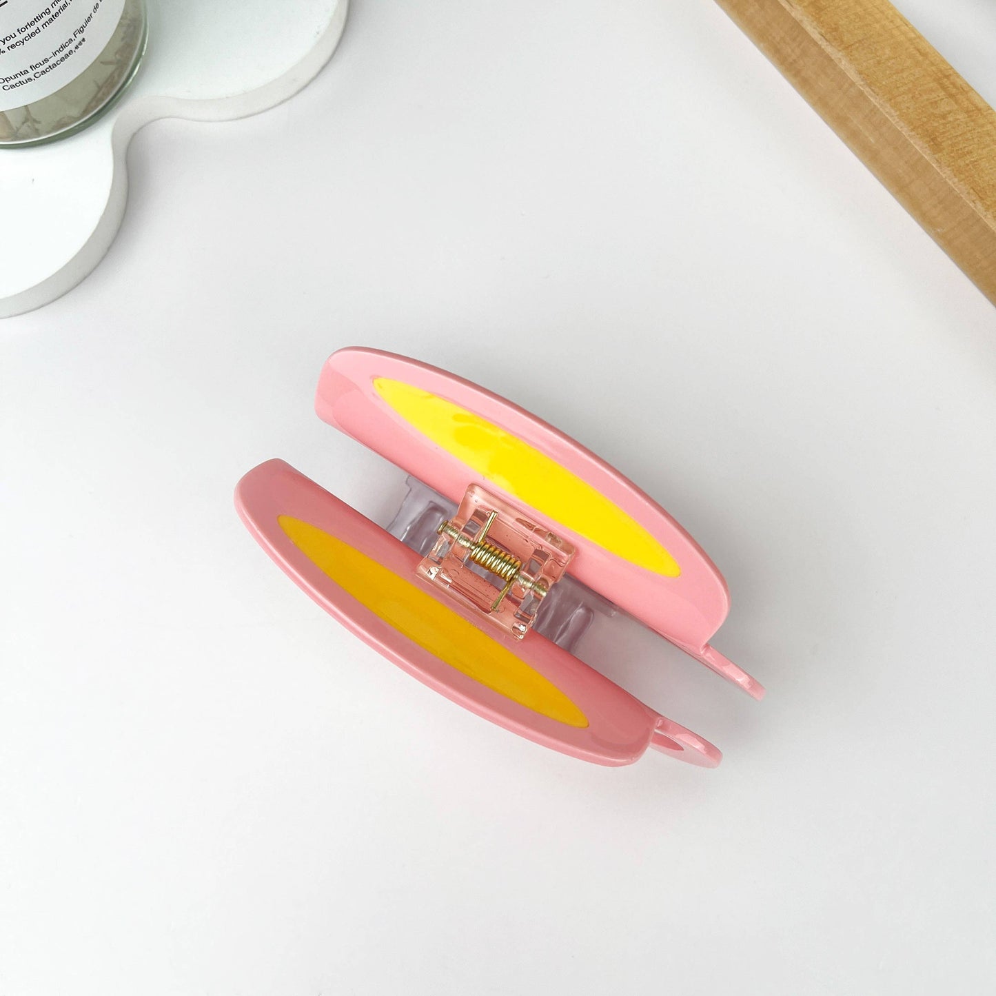 Bird teacup hair claw, unicorn hair clip