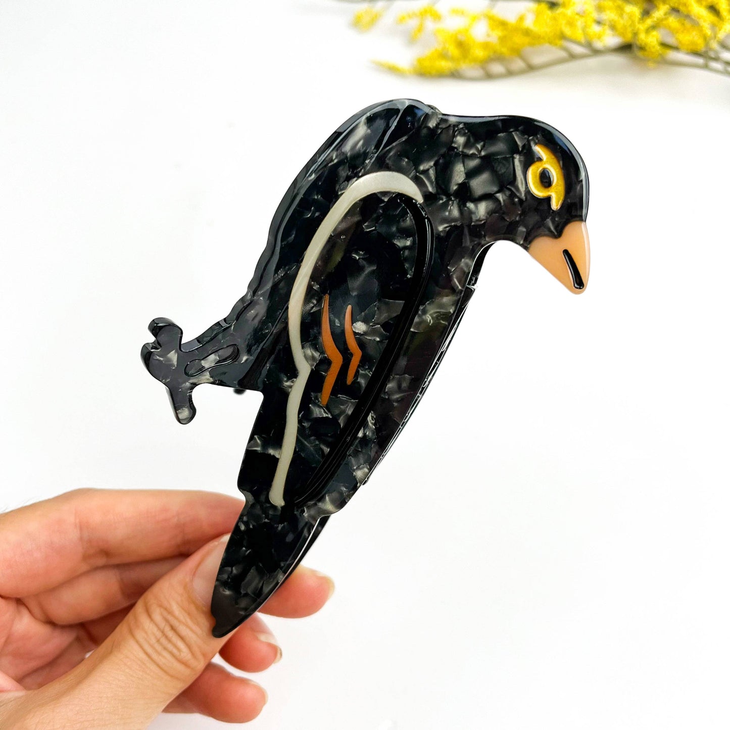 Moonlit Raven Hair Claw