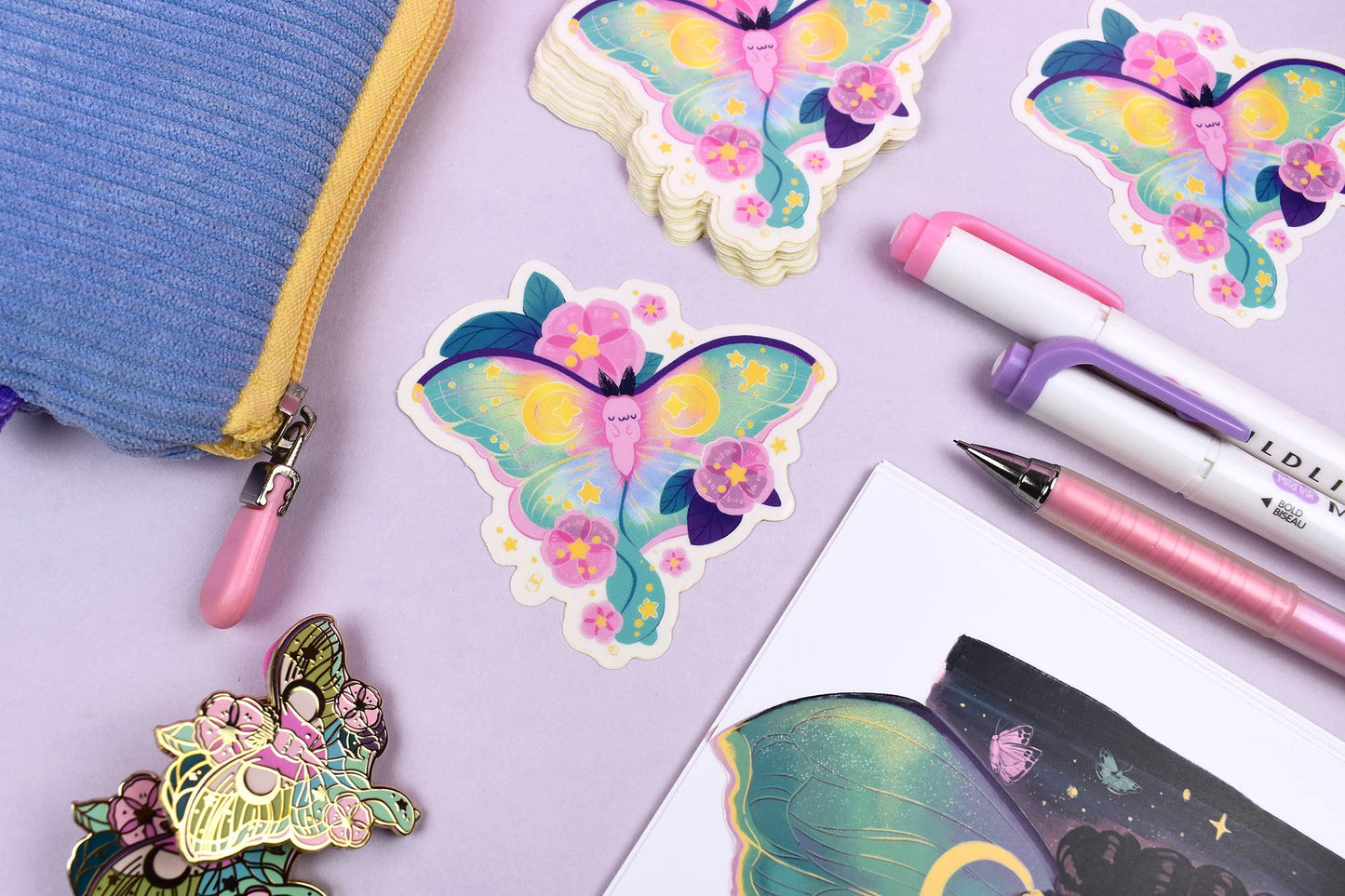 The Luna Moth Sticker