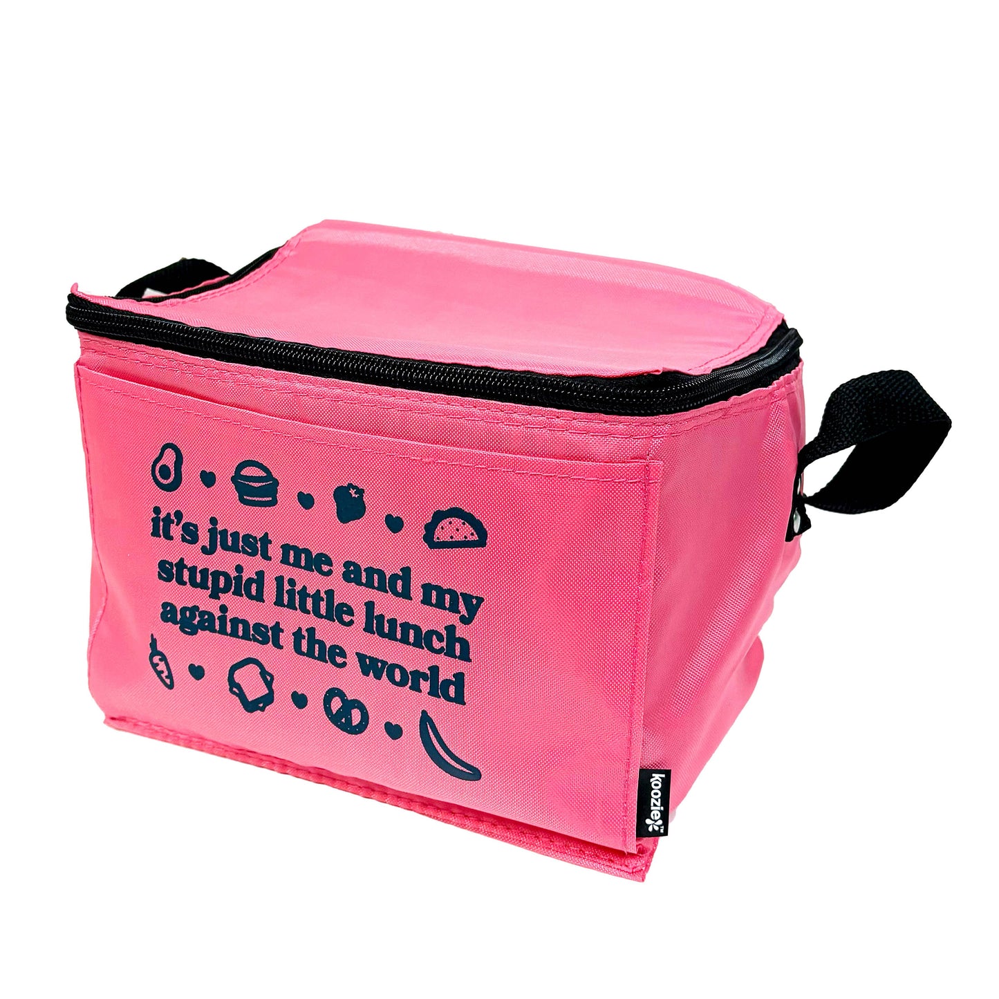 Stupid Little Lunch Against The World Pink Cooler Bag