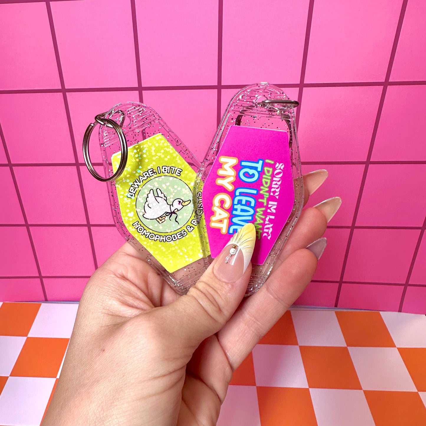 Therapy isn't...Funny Mental Health Trauma Motel Keychain