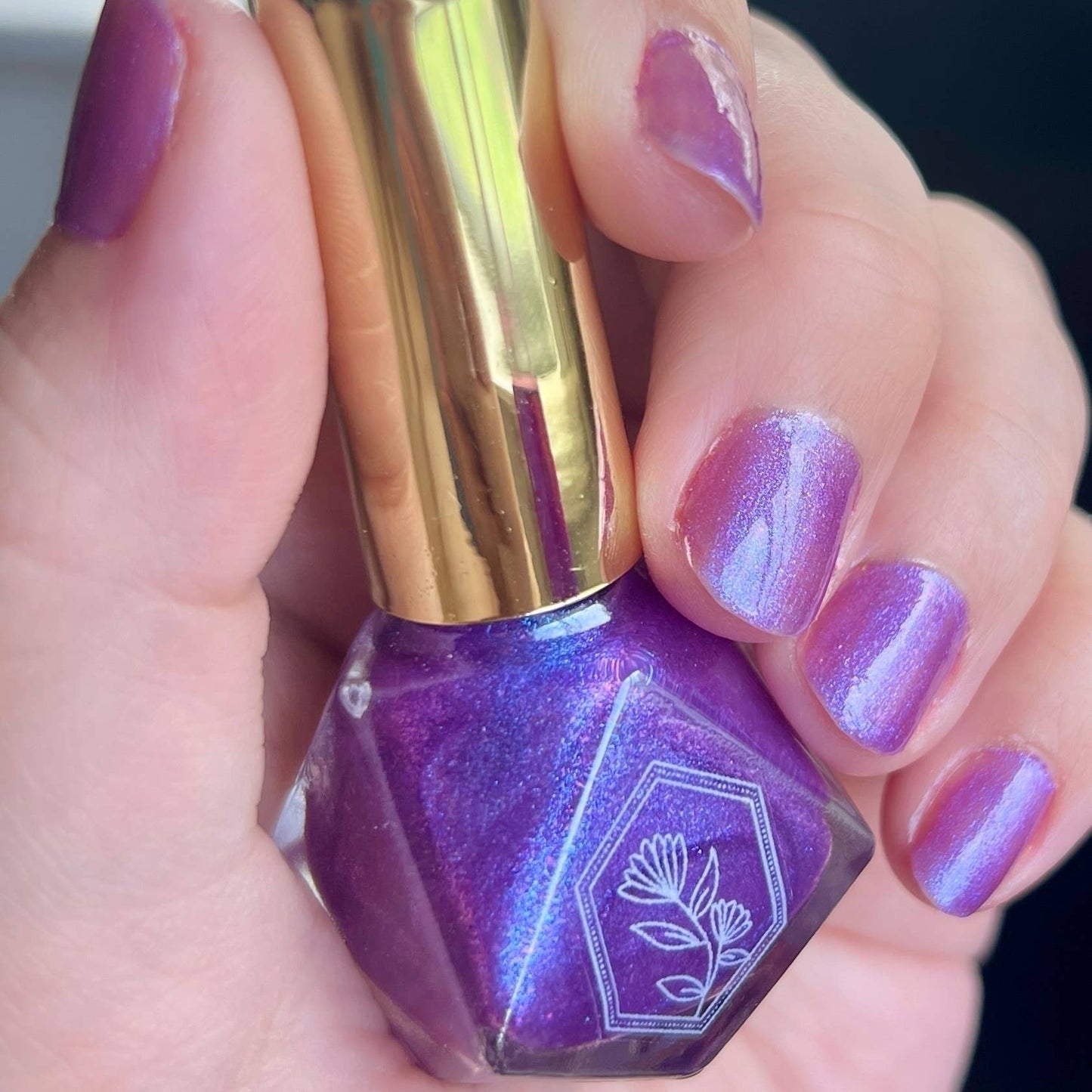 Enchanted - Enchanting Glowing Purple Nail Polish