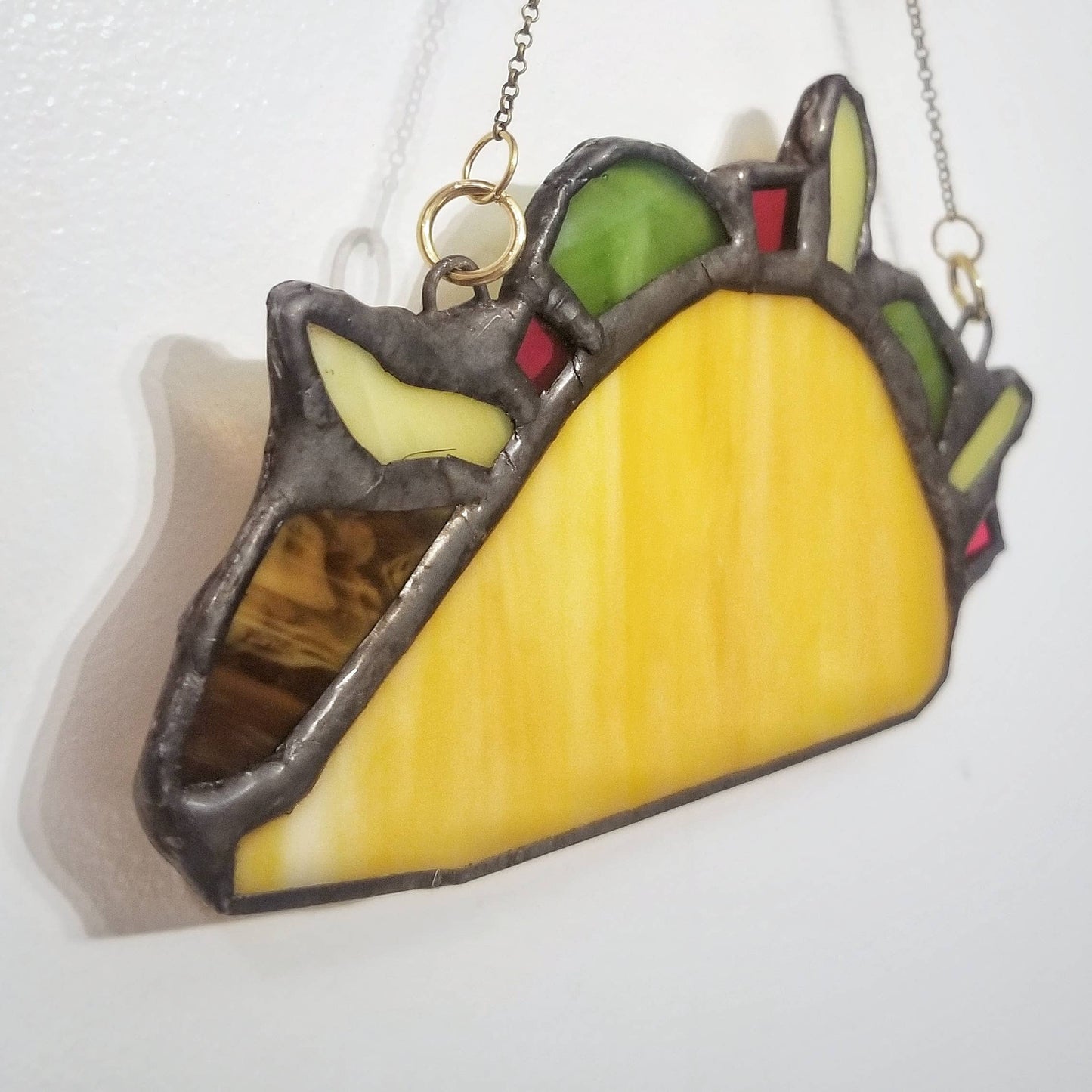 Stained Glass Taco Suncatcher