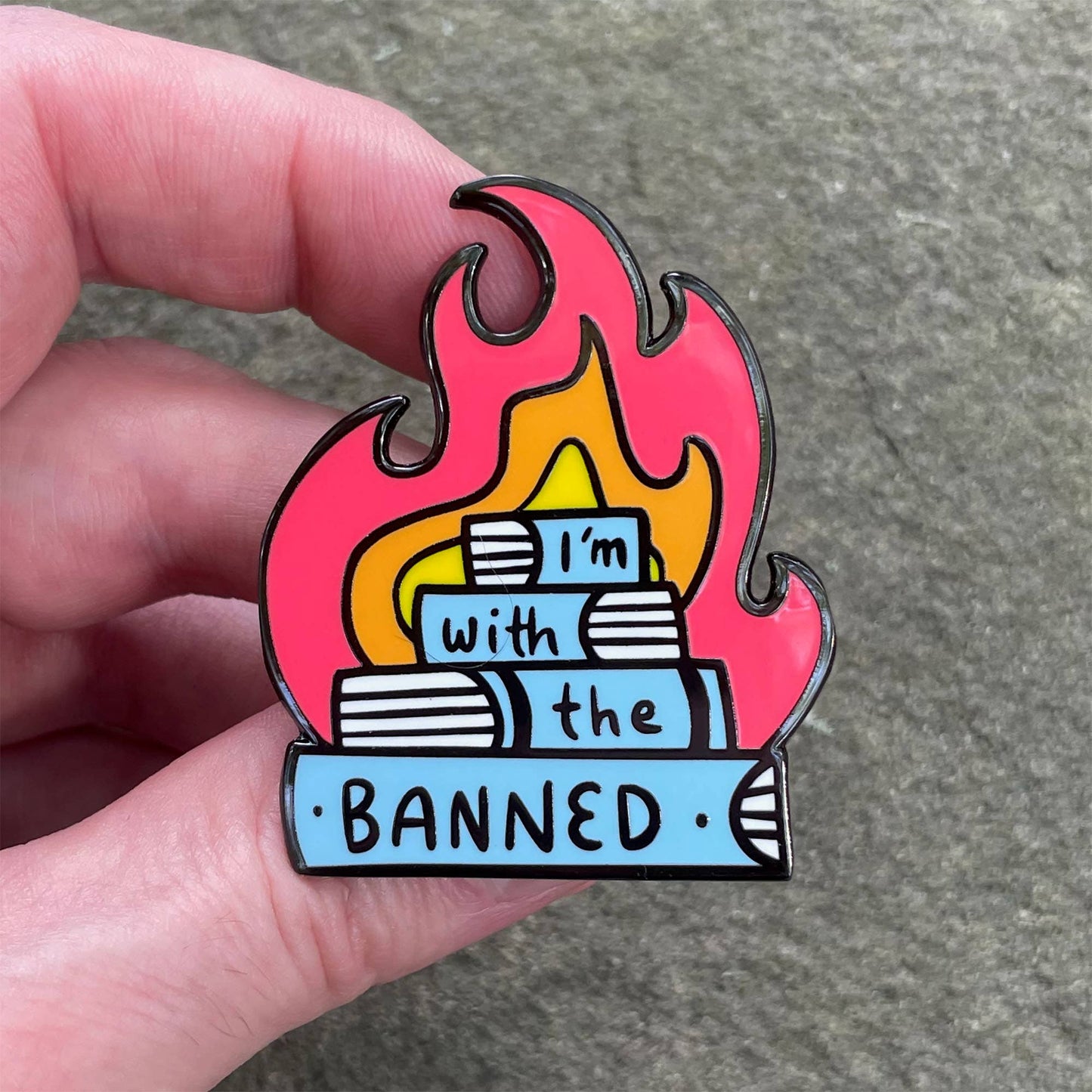 I'm With the Banned Pin