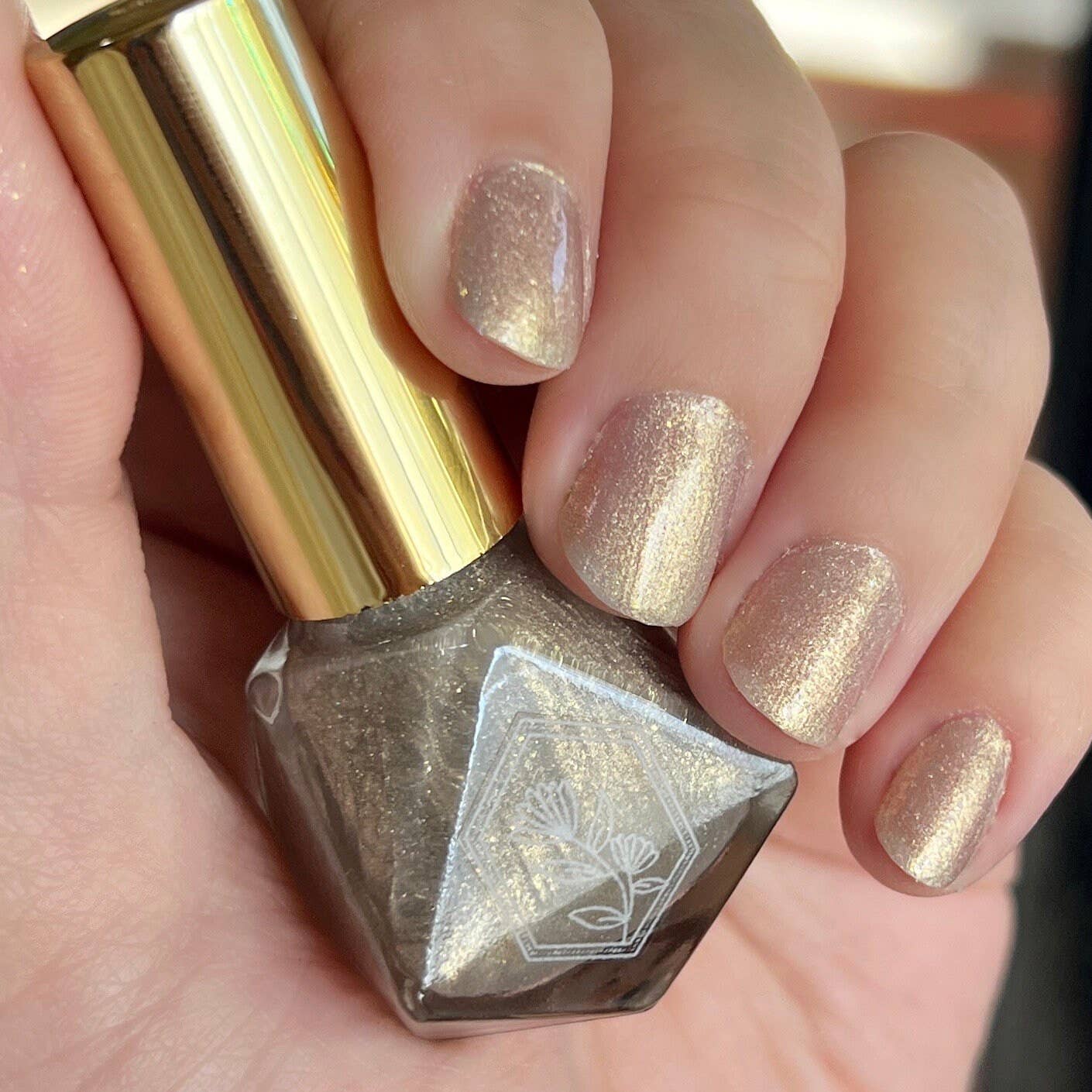 Luna - Golden Holographic Taupe - Nail Polish