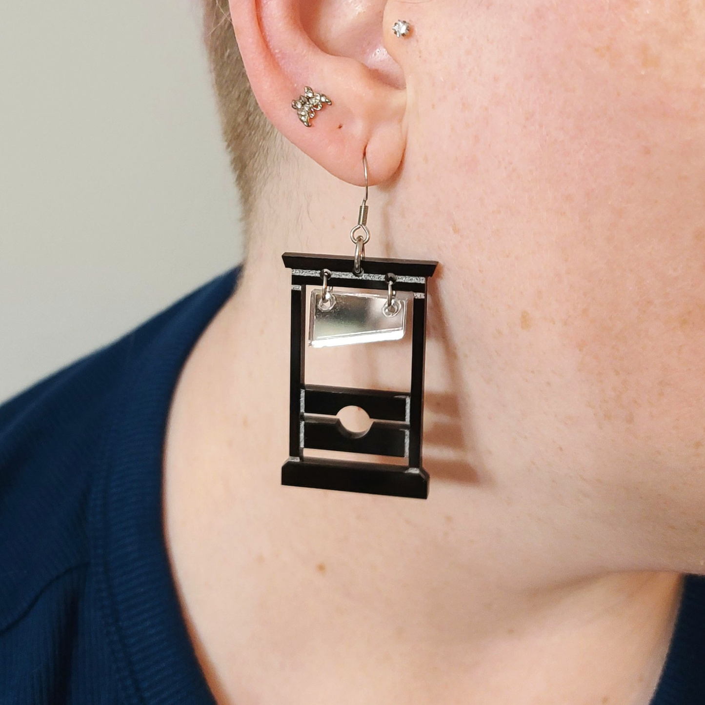 Guillotine - Earrings - Laser Cut