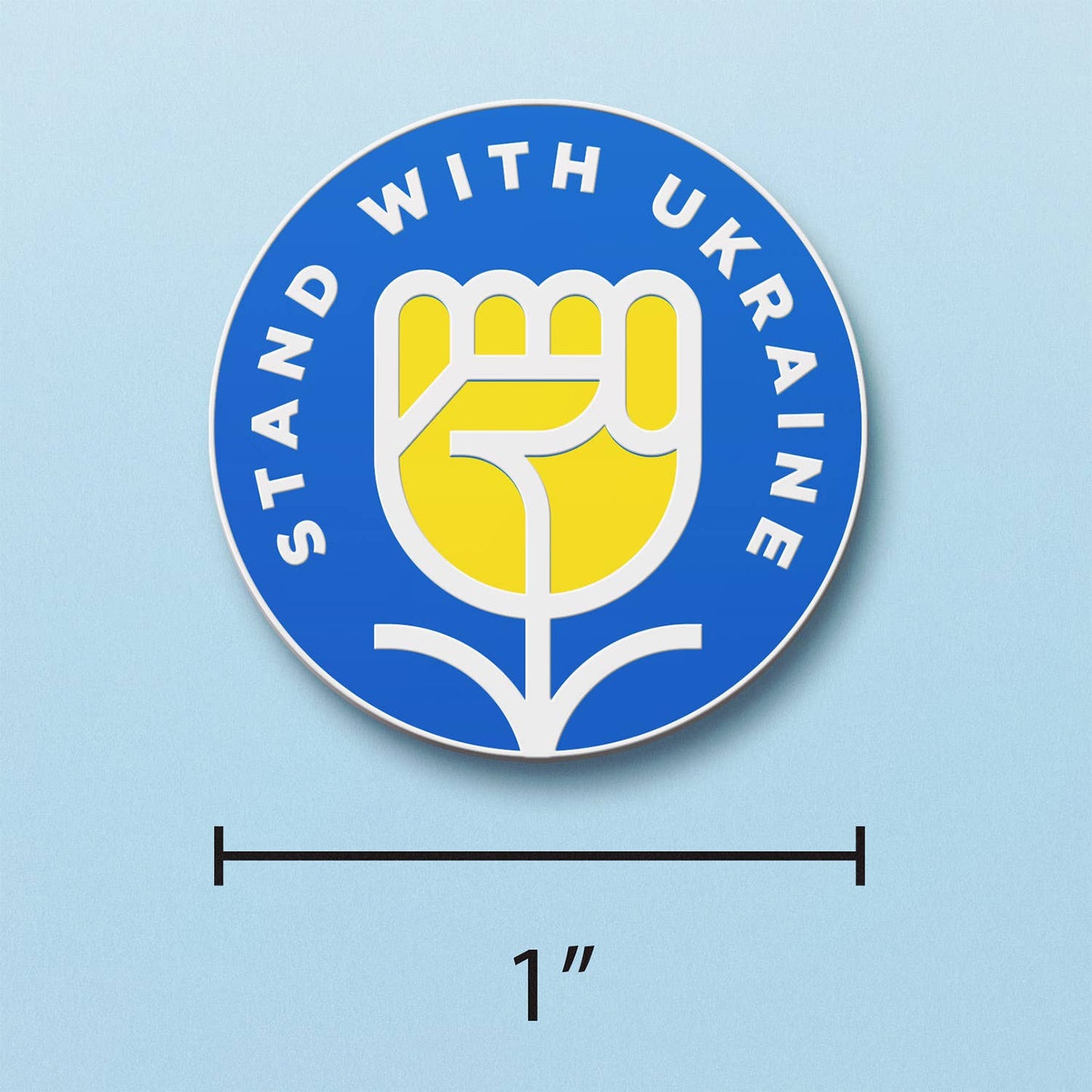 Ukrainian Flower Enamel Pin - 24k Gold-plated