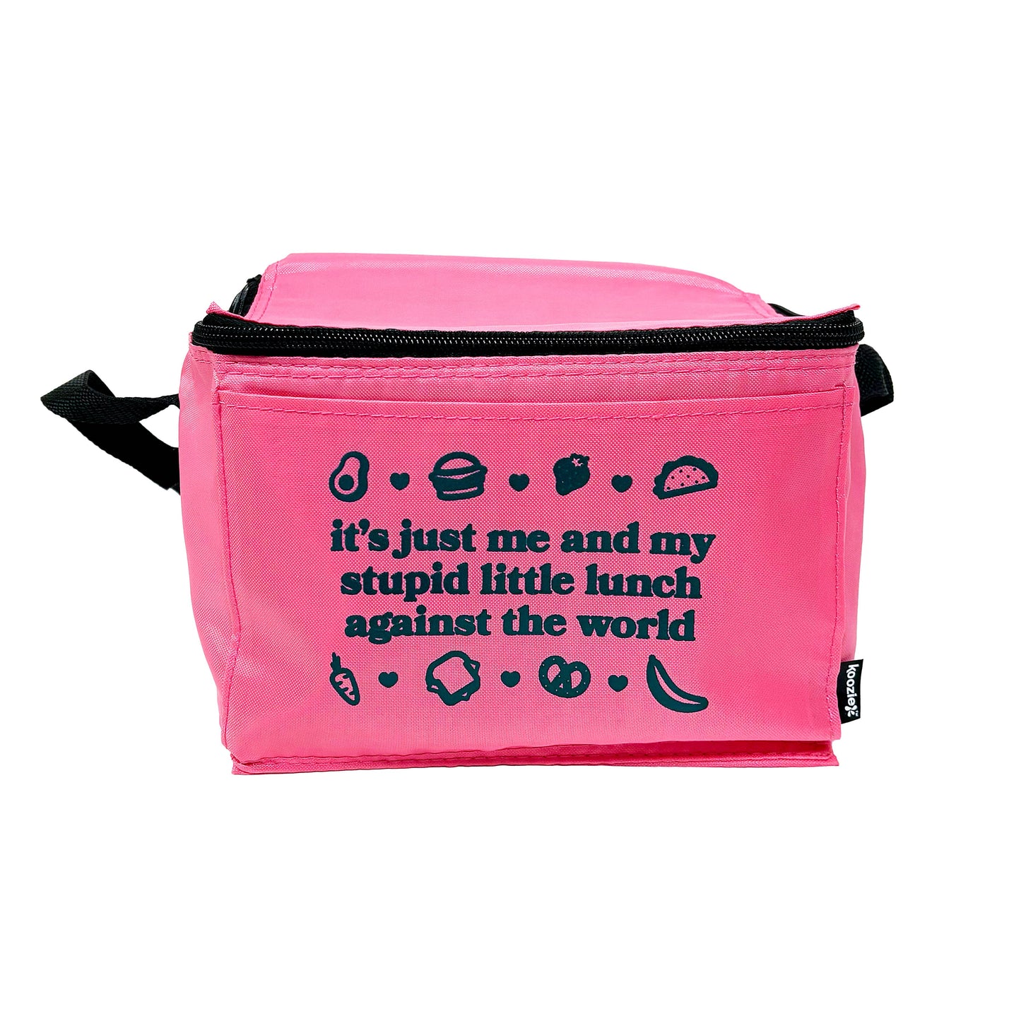 Stupid Little Lunch Against The World Pink Cooler Bag