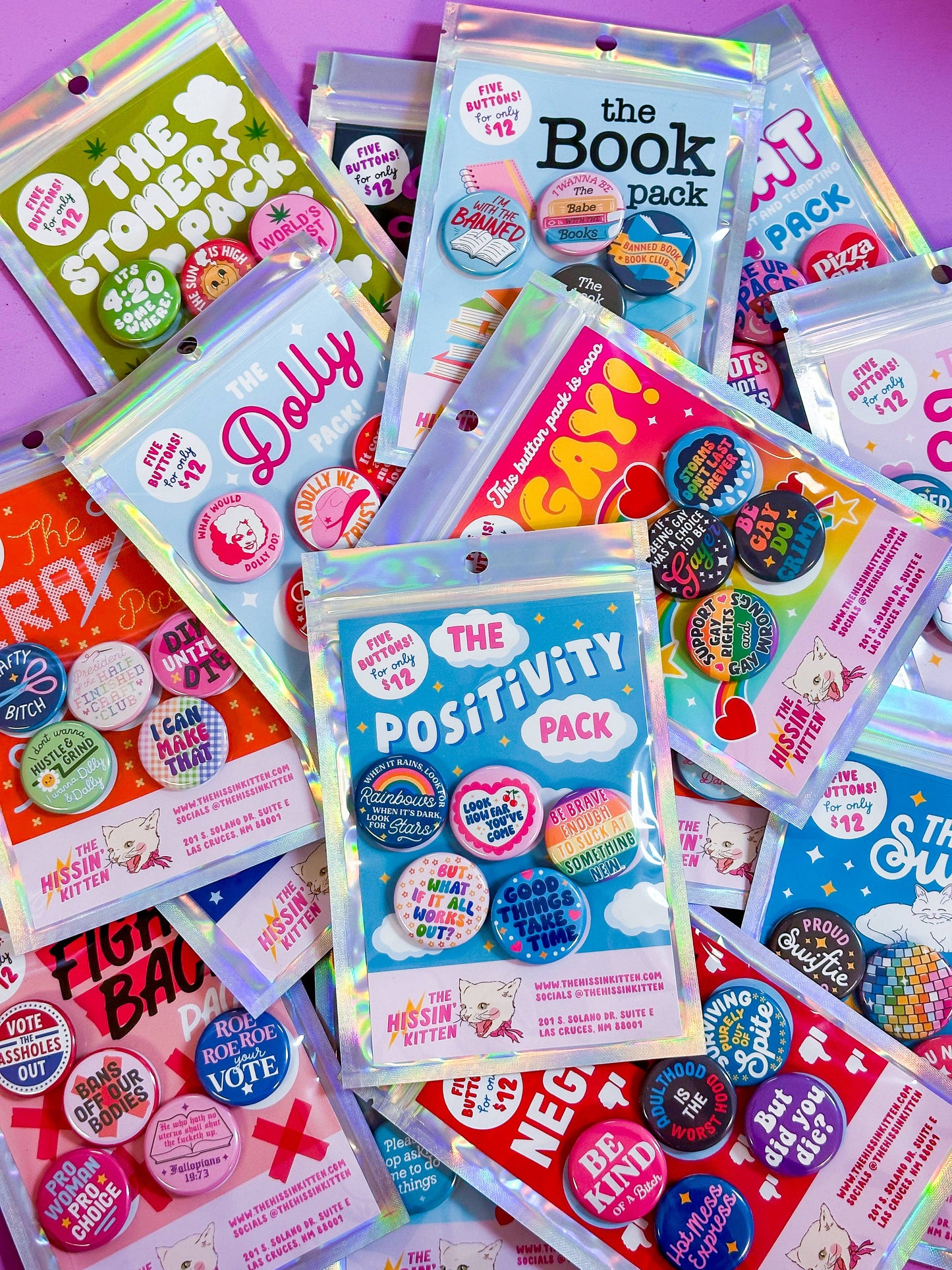 The Negativity Button Pack