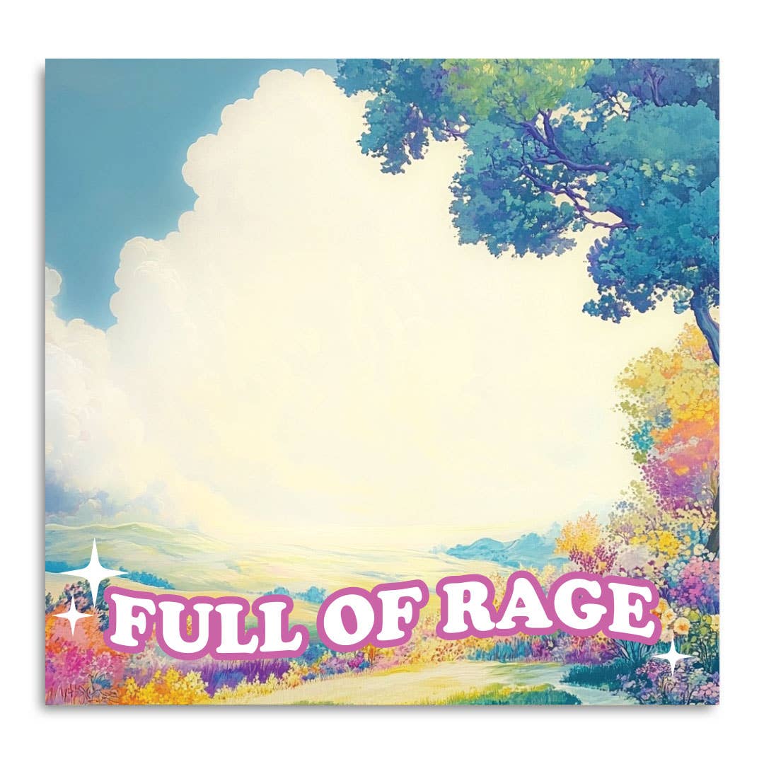 Full of Rage - Funny Sticky Note Pad