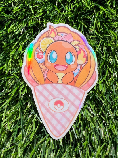 Poké Crêpe Sticker Charmande