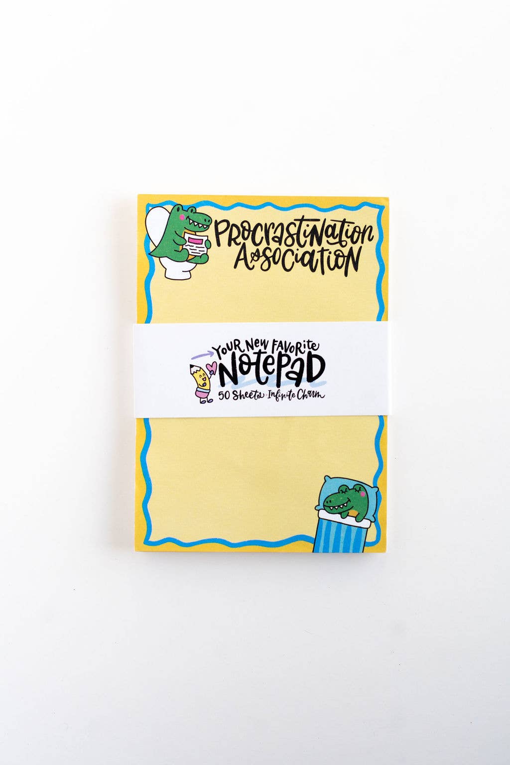 Funny Procrastination Silly Notepad – Alligator Office Humor