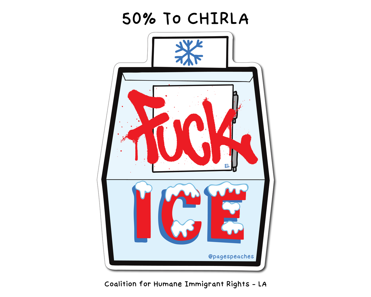 Fuck ICE Waterproof Vinyl Sticker for Water Bottles