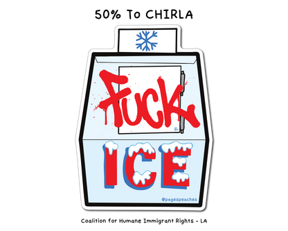 Fuck ICE Waterproof Vinyl Sticker for Water Bottles