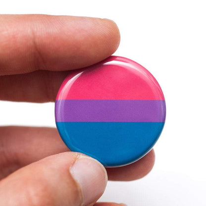 Bisexual pride flag LGBTQ+ pin / button