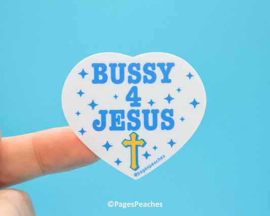 Large Bussy For Jesus Sticker