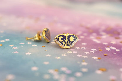 Whimsical Moths Earrings