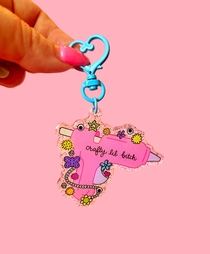 Crafty Lil Bitch Keychain