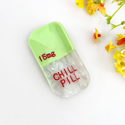 Pill Hair Claw Clip