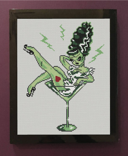 Bride of Frankie by Fluff Counted Cross Stitch Kit